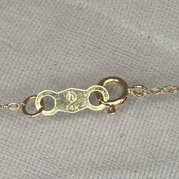 14K YELLOW GOLD chain necklace 18” REAL GOLD - Picture 7 of 11